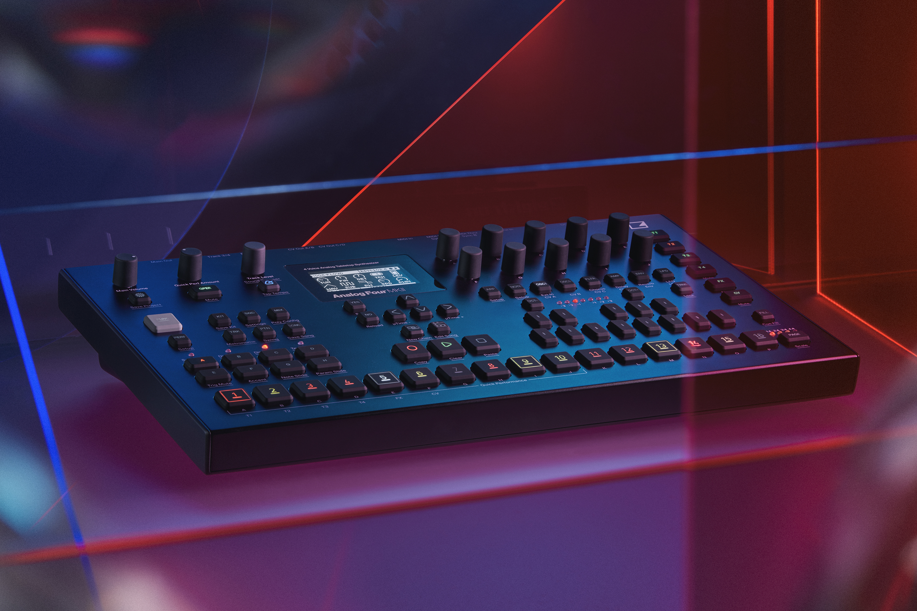 Elektron Analog Four a 4 voice polyphonic analog tabletop